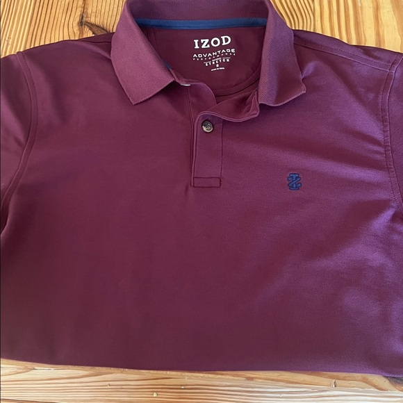 Izod Maroon Polo Shirt - Picture 5 of 6